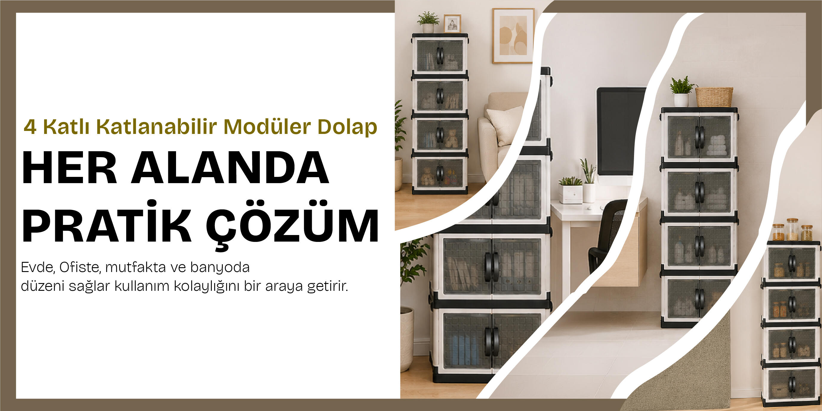 4 Katlı Katlanabilir Dolap ile Pratik ve Düzenli Yaşam Alanları | Naturelove
