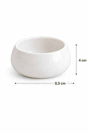 Porselen 6’lı Kahvaltılık Kase Seti 8,5 cm Sosluk Çerezlik Sunumluk - 4